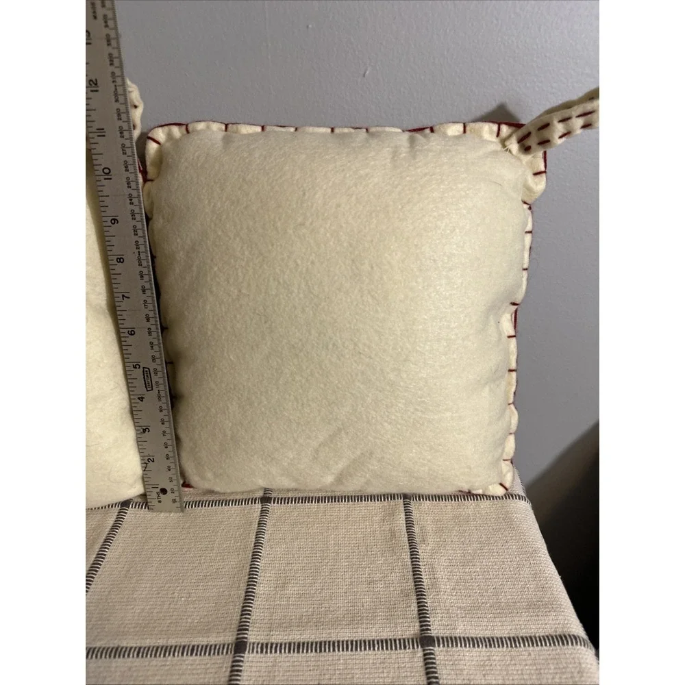Christmas Tree  Holiday Throw Pillows Target Square 11x11 White Red Set 2‎